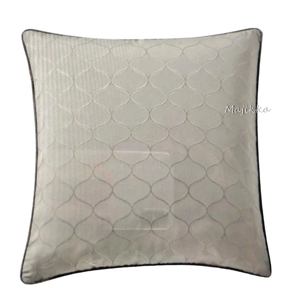 Luxury Waterford Danehill Euro Pillow Sham Shams Set of 2 Blue Oyster Gray 26x26